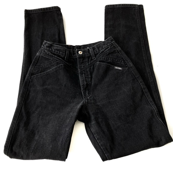 Rocky MountainVintage Relaxed Black Denim XL Inseam High Waist Jeans 29